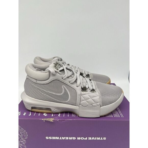 Nike Lebron Witness VIII 8 Basketball Shoes Mens Size 8.5 Grey Iron FB2239-003 - Picture 4 of 9
